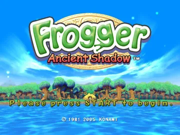 Frogger Ancient Shadow (USA) screen shot title